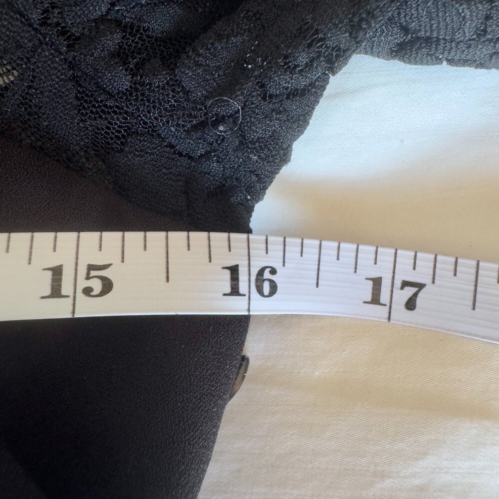 Alice & Olivia Black Ruched Long Sleeve Cocktail Dress - Picture 8 of 11
